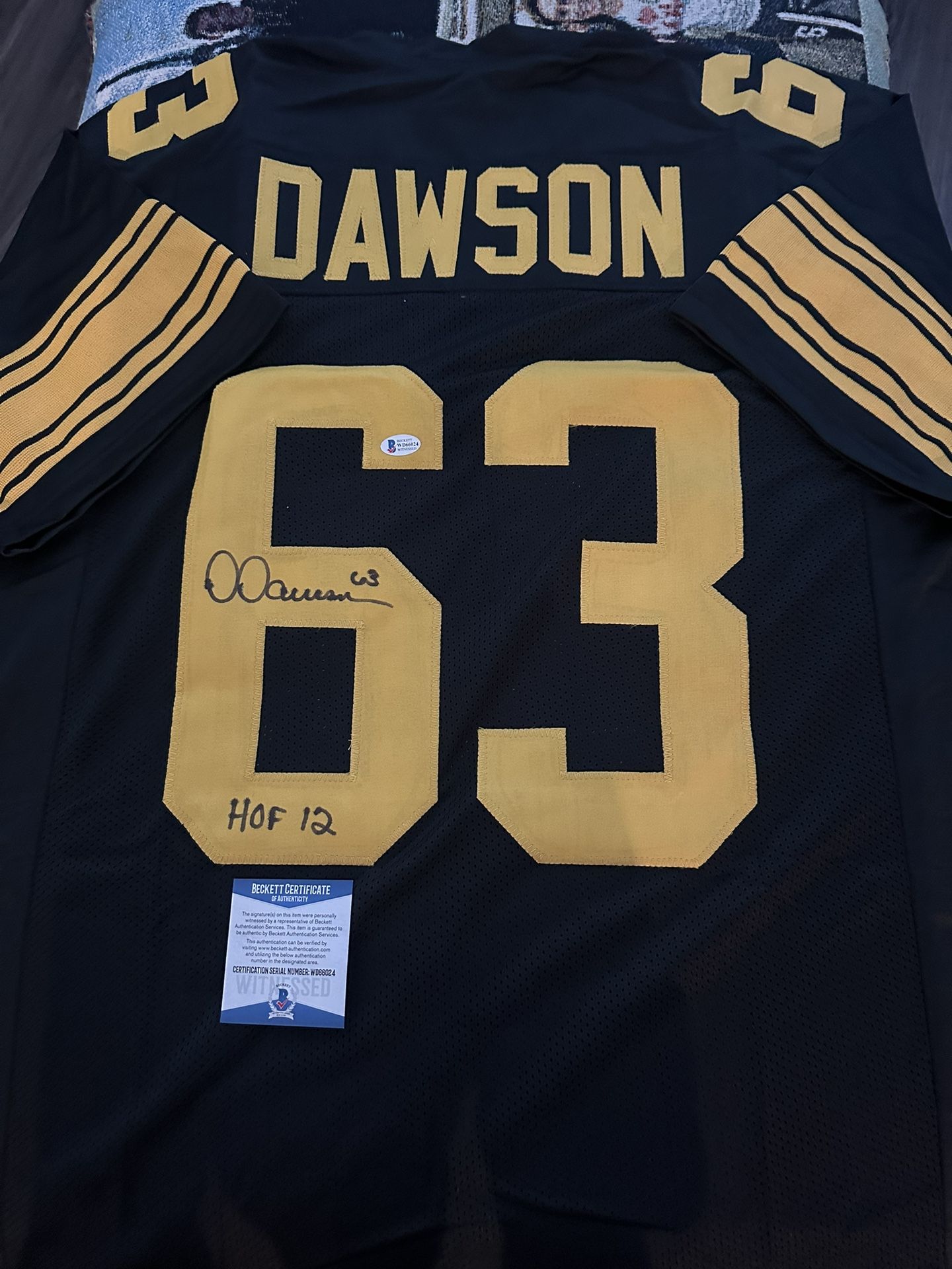Dermonti Dawson Autographed NFL Pittsburgh Steelers Football Jersey