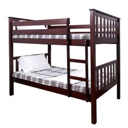 Twin/twin Bunk Bed With 2 Mattresses 