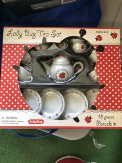 Lady bug tea set