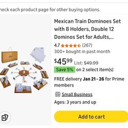 Mexican Train Dominoes Set