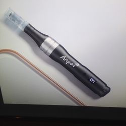 New Anpat Professional Microneedling Pen 20pcs Kit With Nano, Rechargeable, Black 