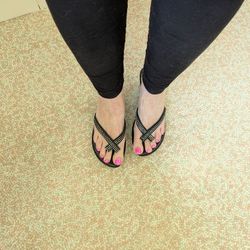 Black Rhinestone Woman's Sandals Size 8 