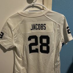 White Josh Jacobs Raiders Jersey 