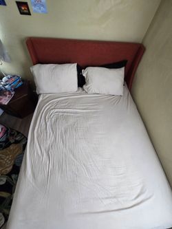 Queen bed (frame and mattress)