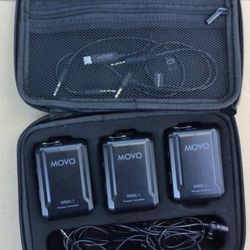 movo wireless microphone receiver and transmitter accessories