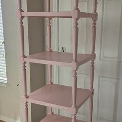 71 In Tall Pink Bookcase