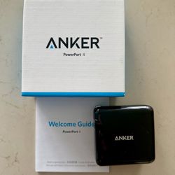 Anker PowerPort 4 USB Wall Charger (A2142), Black