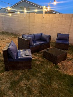 5-piece Wicker Patio Set