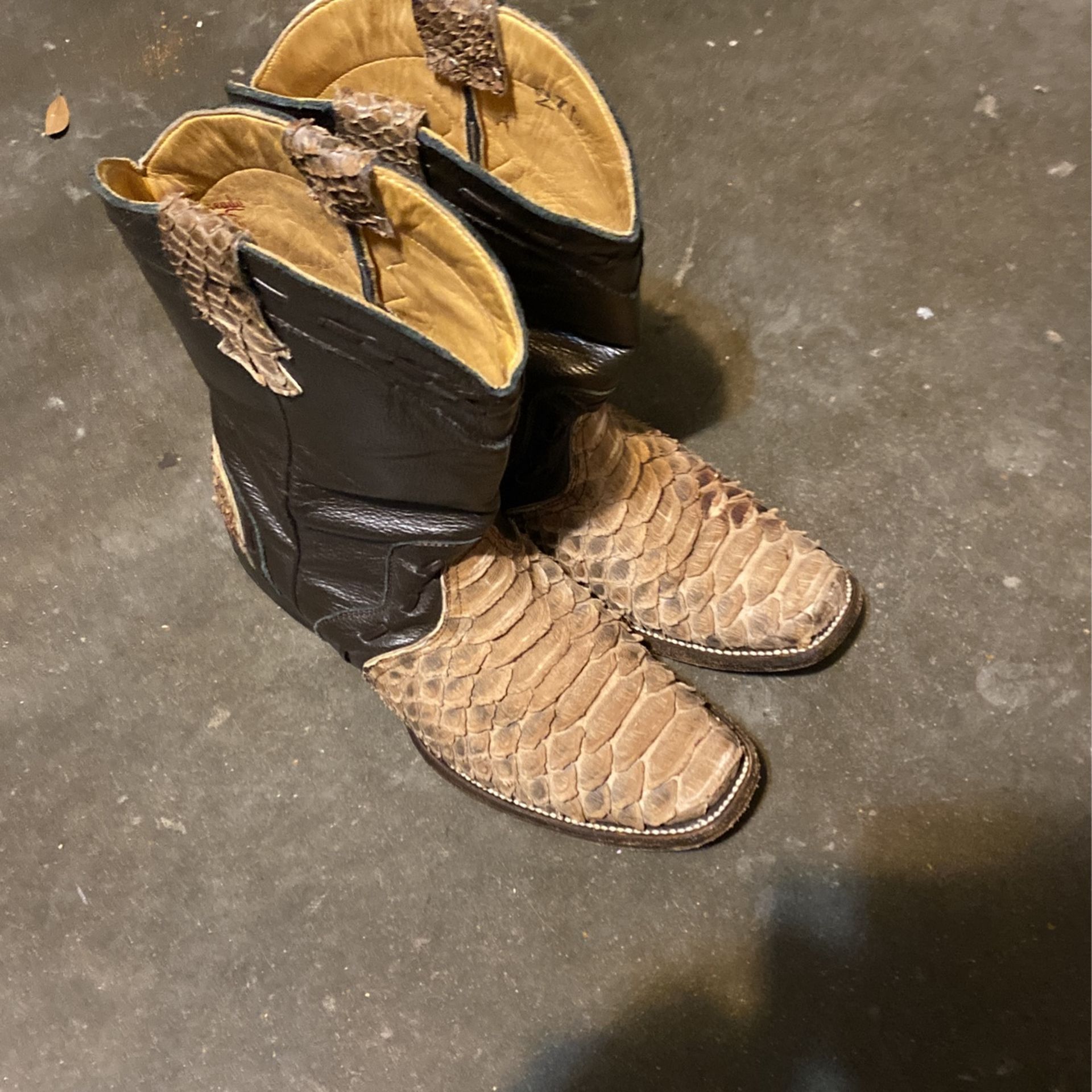 Python Skin Boots