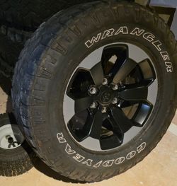 18" dodge rebel rims w/tires (set of 4)