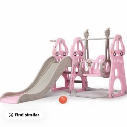 Kids Slide And Swing Set