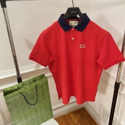 👌Authentic Gucci Logo Piqué Polo Shirt – Size L | Brand New with Tags