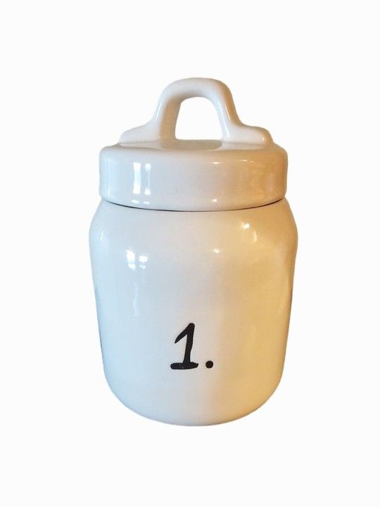Rae Dunn Number "1." Canister