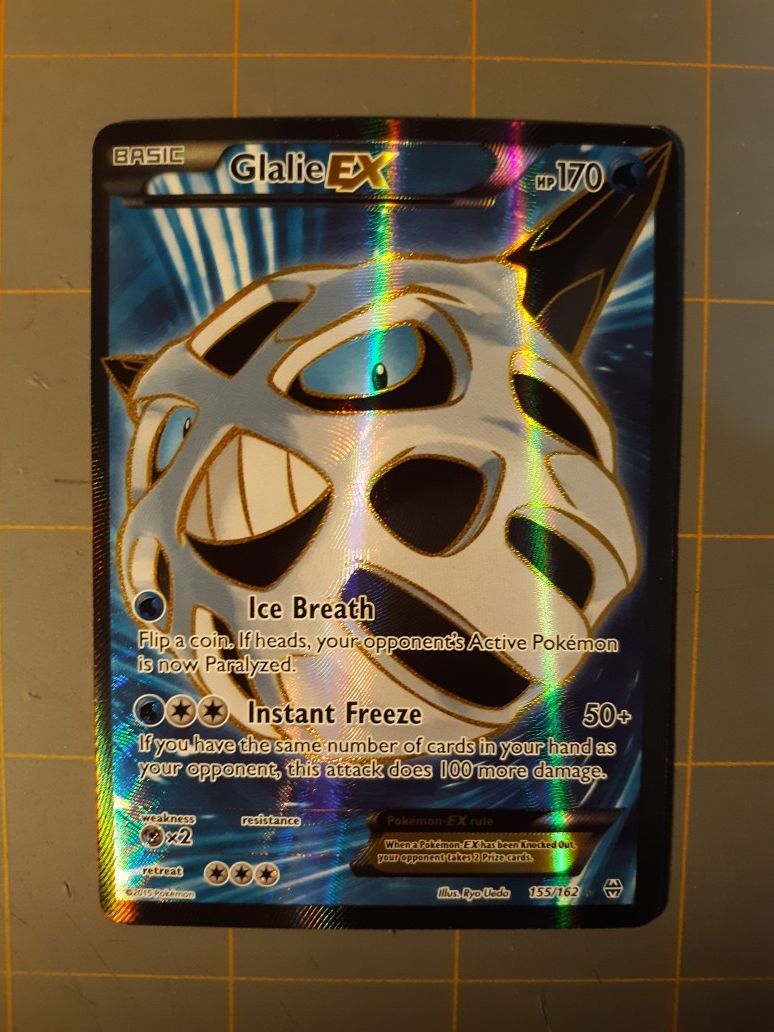 Pokemon Card - Holofoil Glalie EX