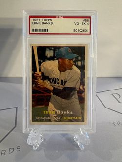 1957 Topps - Ernie Banks #55 🔥PSA 4🔥