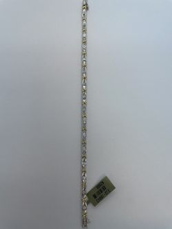 14k Gold Diamond Bracelet. New.