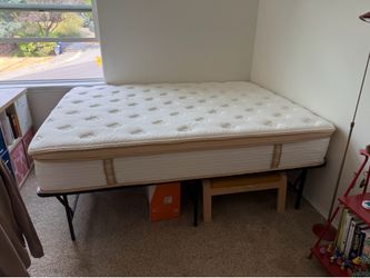 Amazon Basics Queen Bed Frame + FREE Mattress