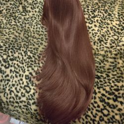 LONG BEAUTIFUL BURGUNDY WIG (NEW)