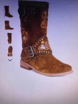 FRYE Nat Flower Engineer boots SZ 10w-NEW $528