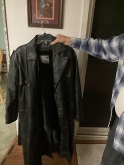 Women’s black leather jacket