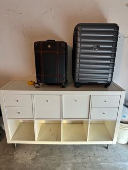 Luggage, table, light,toy, oven,wagon,coffee,dresser,