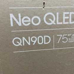 SAMSUNG 75-Inch Class Neo QLED 4K QN90D Series Quantum HDR+, Dolby Atmos, Object Tracking Sound+, Anti-Glare, Gaming Hub, Q-Symphony, Smart TV with Al