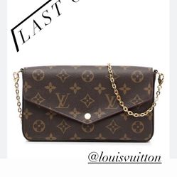 NEW LOUIS VUITTON FELICIE W/INSERTS