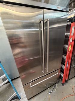 42” KITCHENAID BUILT IN FRENCH DOOR STAINLESS STEEL REFRIGERATOR