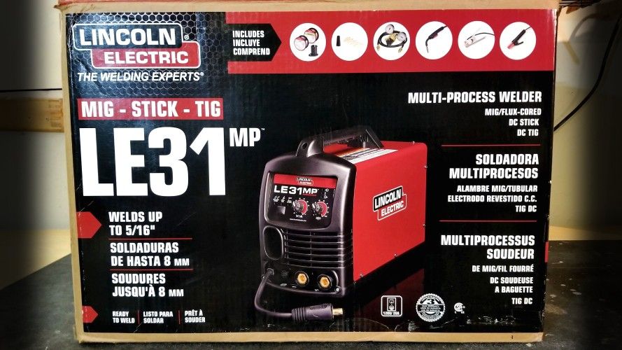 Lincoln Electric LE31MP Multi Process Welder - MIG / TIG / STICK! BRAND NEW IN BOX!