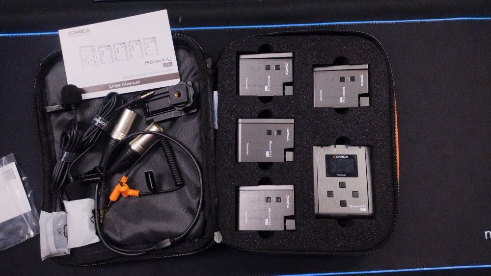 COMICA BoomX-U Qua 4-Channel UHF Wireless Lavalier Microphone System
