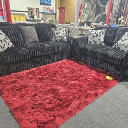 Midnight Sofa & Loveseat $40 Dollars Down If Finance Take It Home  Today
