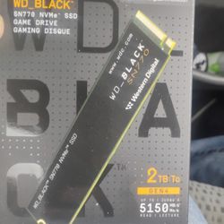 2tb WD Black SSD Nvme Hard Drive 