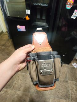 Easman Clip tech leather tool pouch