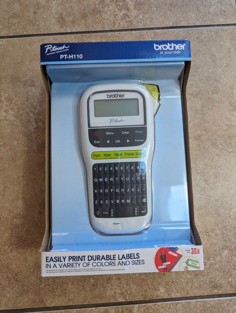 Brother PTouch Easy HandHeld Label Maker PTH100 Labelmaker for