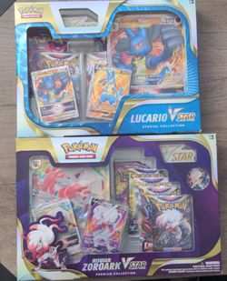 Lucario and Zoroark VSTAR Special & Premium Collection Box New