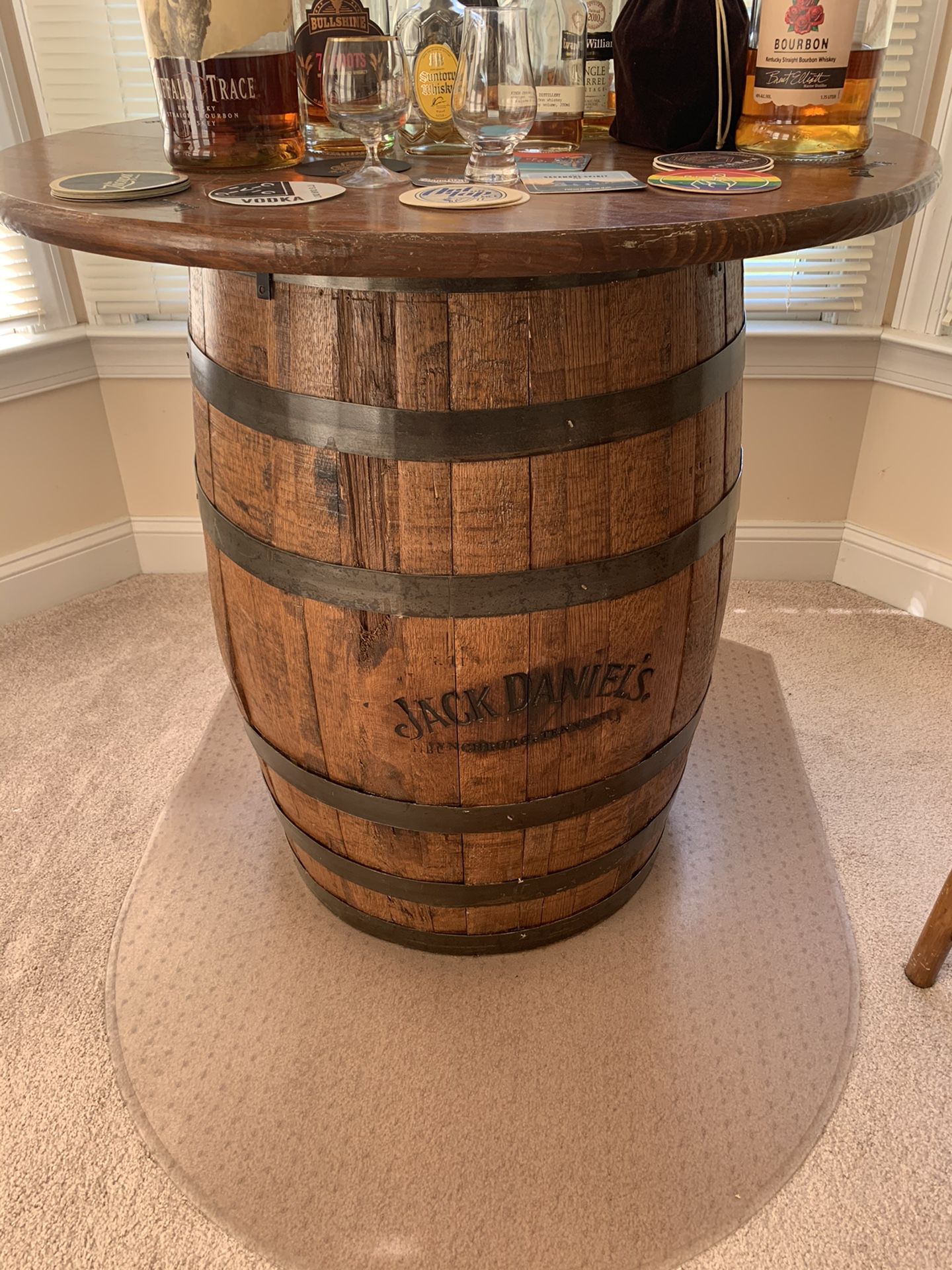 Jack Daniels bar barrel table