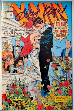 X-men #30 Wedding Marvel Comics 1994 Signx2 Kubert/Ryan W/promo Cards DF/NM🔥🔥