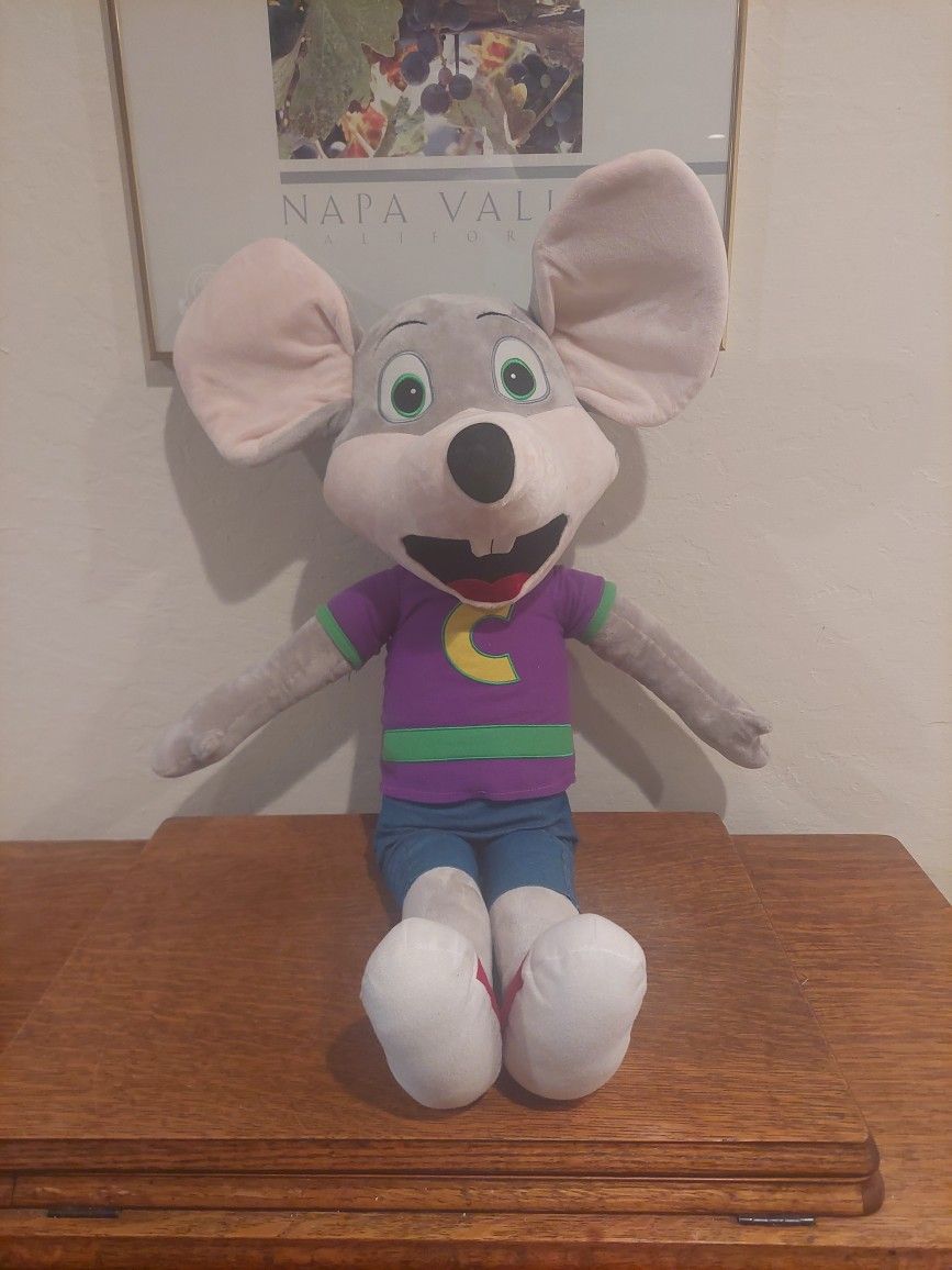 Chuck E. Cheese Plush Toy 32"