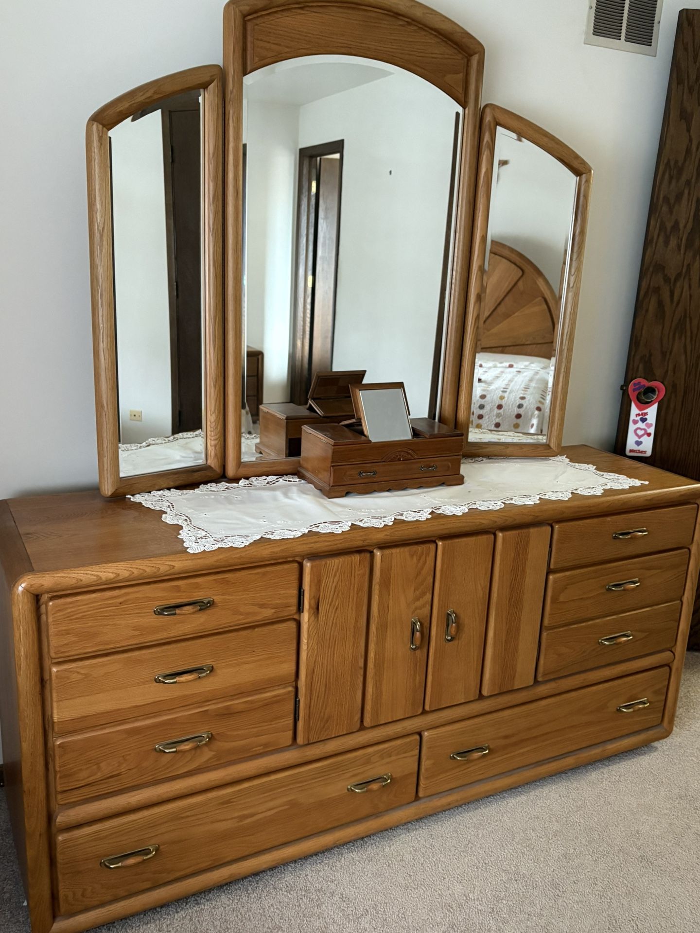 Solid Oak bedroom Set