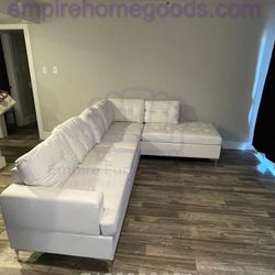 $39 Down No Credit Needed Same Day Delivery Vintage White Sectional Sofa Brand New In The Box!