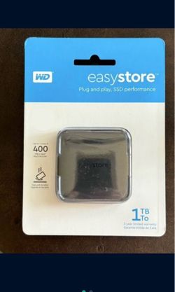 One New Sealed WD easystore 1 TB SSD External USB 3.0 Portable SSD Western Digital