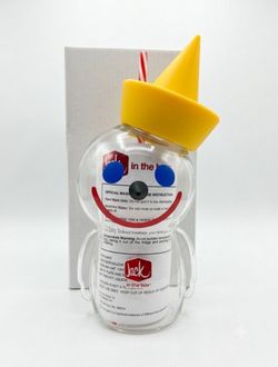 Jack in a box glass sipper cup limited edition