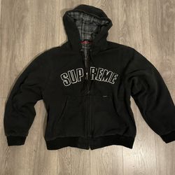 Supreme Reflective Arc Hooded Work Jacket 'Black'