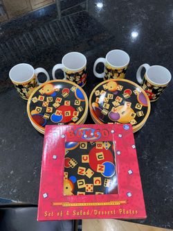 Bunco plate and mug set