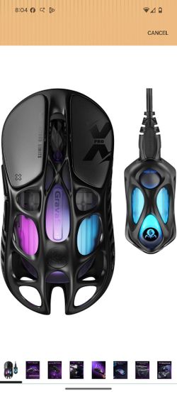 GravaStar Mercury X Pro Wireless Gaming Mouse, Come with 8K Dongle 