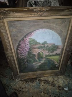 Art drawing framed