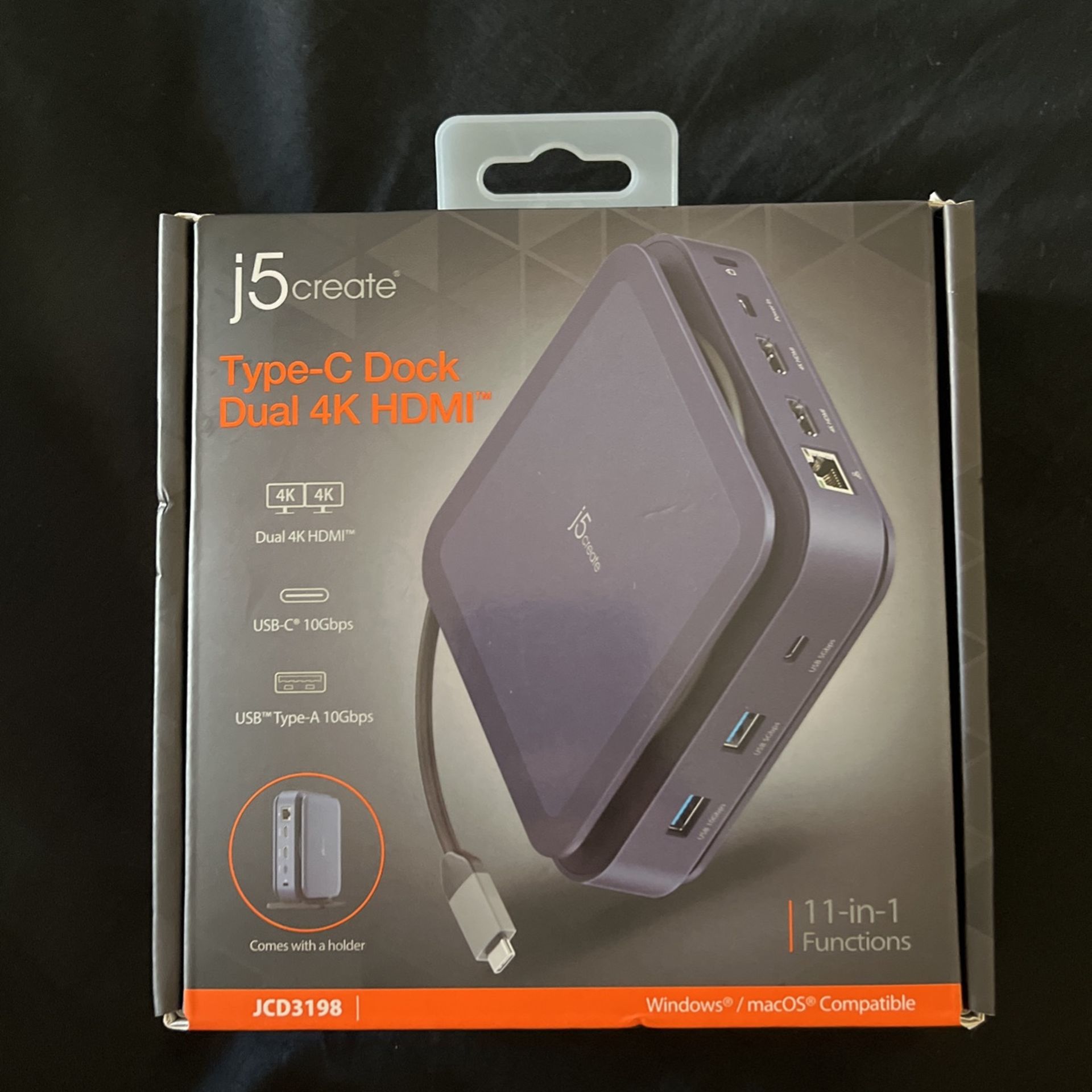 J5 Create Type C Dock Dual HDMI