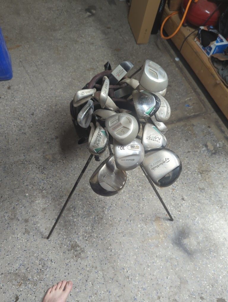 Golf Clubs And Bag