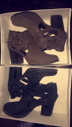 Black and Brown Booties