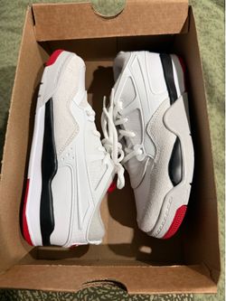 Jordan 4 RM Preschool Boys' "White/Varsity Red/Black/Neutral Grey" Shoe